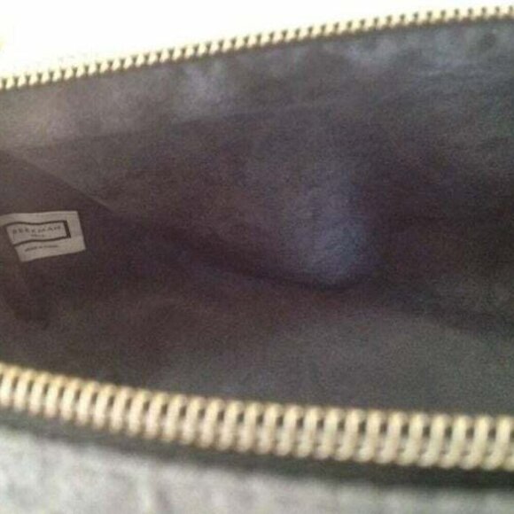 Beekman 1802 Gray Faux Suede Toiletry / Travel Bag - Brand New - Picture 5 of 5